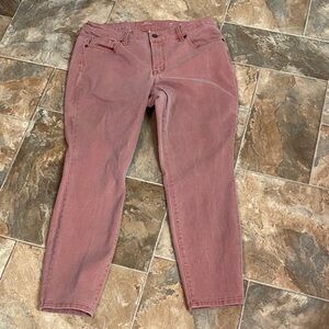 New Directions Pink 12R Skinny Jeans Everyday Wear, Retro, Line Dancing